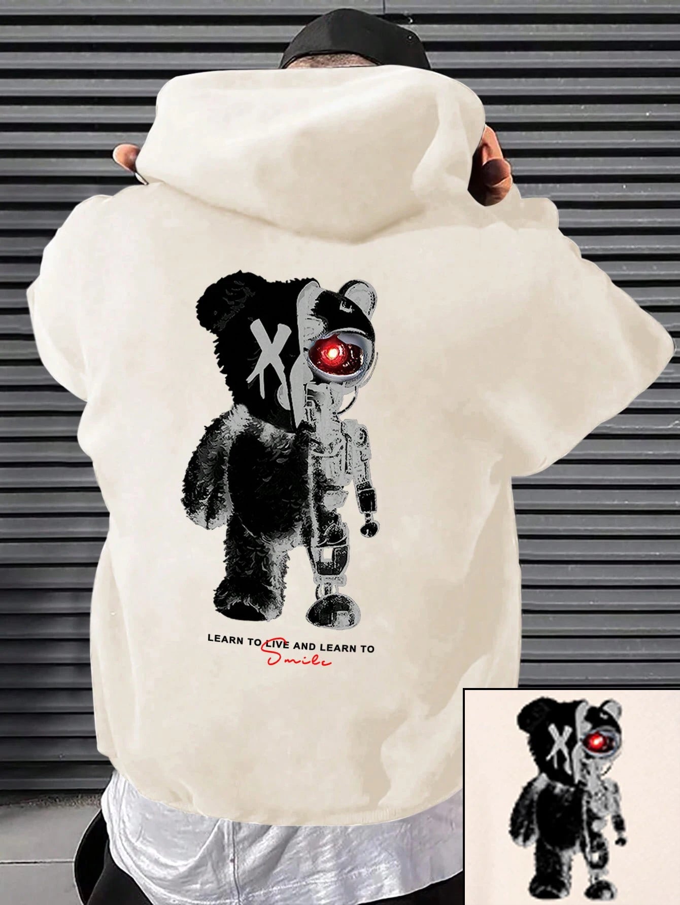 Cartoon Machine Bear Print Mens