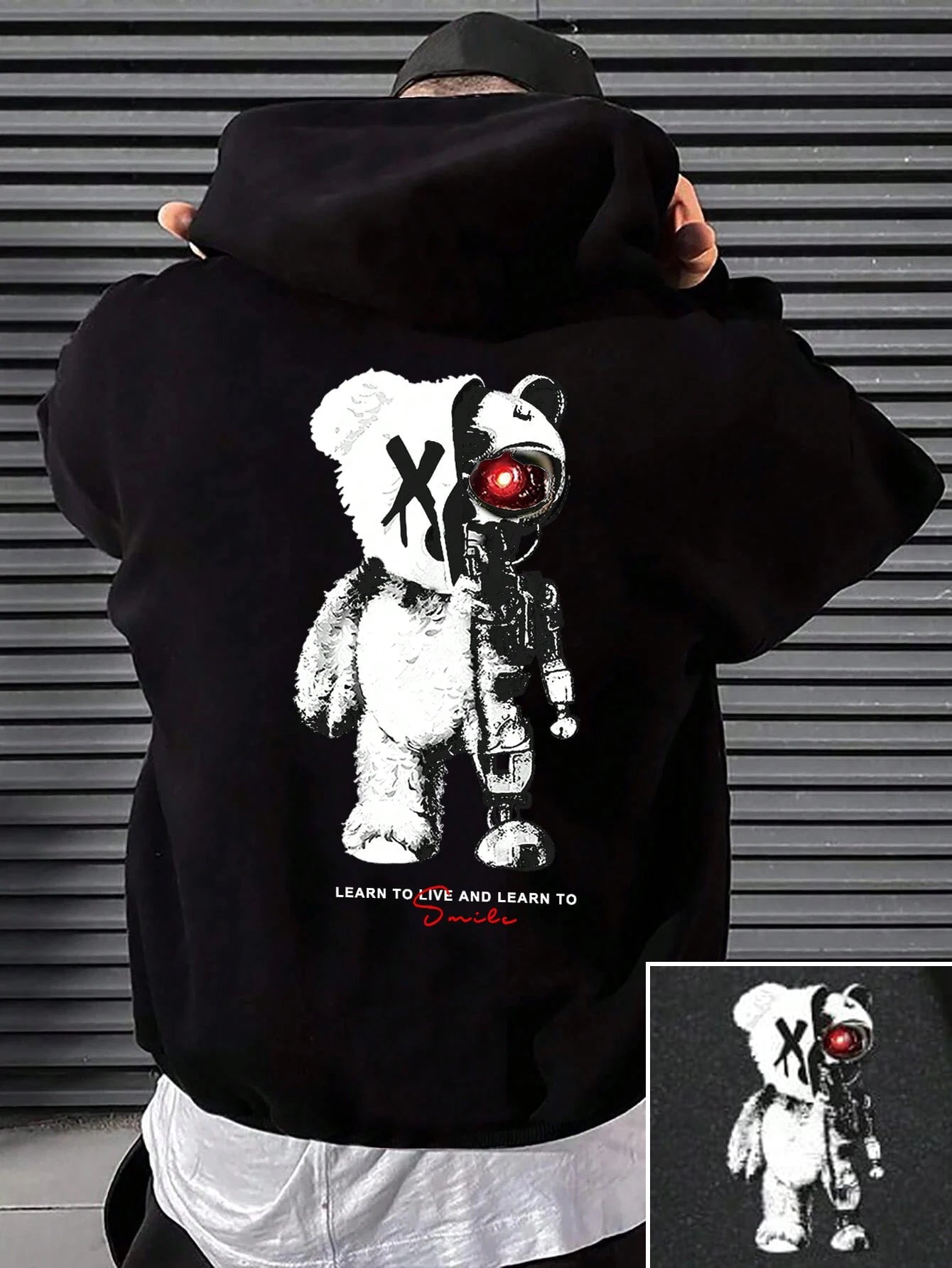 Cartoon Machine Bear Print Mens