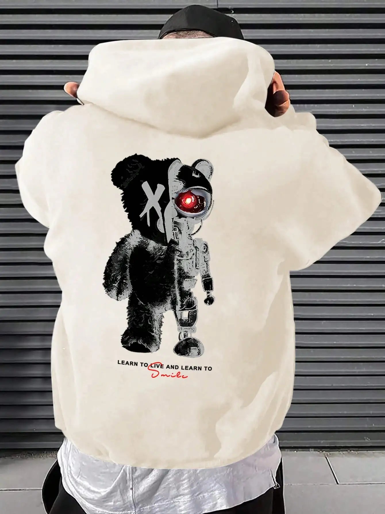 Cartoon Machine Bear Print Mens