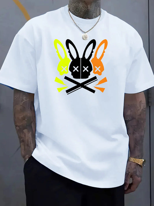Men's Rabbit Skull Graphic T-Shirt