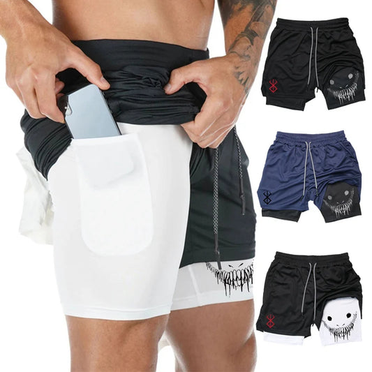 Mens 2 in 1 6" Joggers