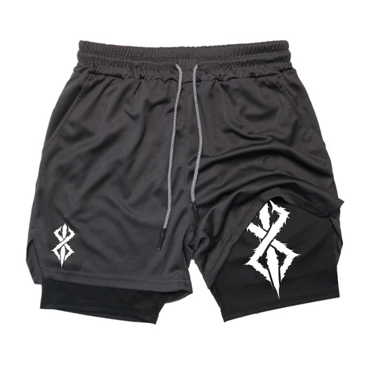 Mens 2 in 1 Summer Shorts