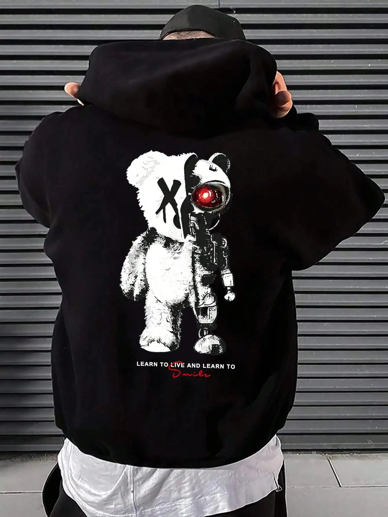 Cartoon Machine Bear Print Mens